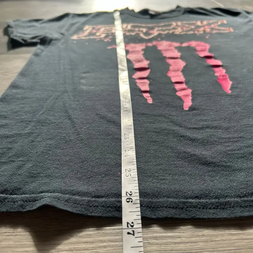 Vintage y2k Fox Racing Monster Energy drink Graphic Tee shirt - Picture 6 of 8